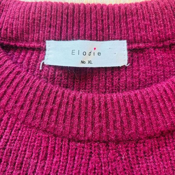 Elodie Sweater Burgundy XL‎ Maroon five pullover chunky sweaters - Picture 3 of 4
